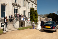 Arriving at Kingston Maurward House - The Wedding Breakfast. Andrew & Leanne. Photographs by Robb Webb Photography-8