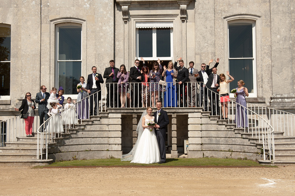 Arriving at Kingston Maurward House - The Wedding Breakfast. Andrew & Leanne. Photographs by Robb Webb Photography-10