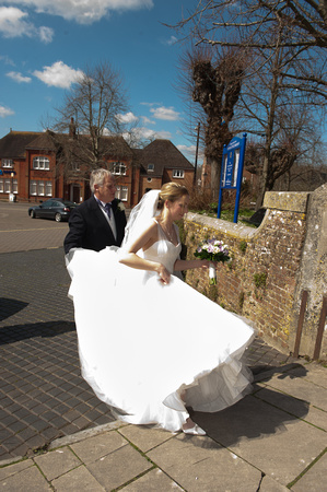 Arriving at the Church, Marrying, celebrating afterwards, leaving for Kingston Maurward House. Andrew & Leanne. Photographs by Robb Webb Photography-9