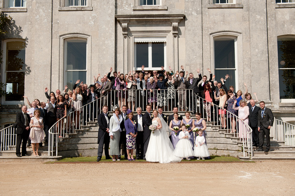 Arriving at Kingston Maurward House - The Wedding Breakfast. Andrew & Leanne. Photographs by Robb Webb Photography-34