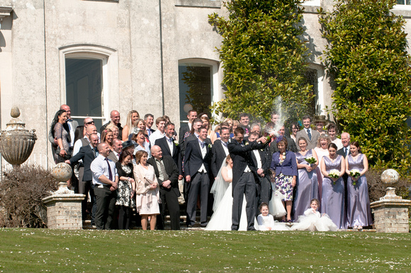 Arriving at Kingston Maurward House - The Wedding Breakfast. Andrew & Leanne. Photographs by Robb Webb Photography-37