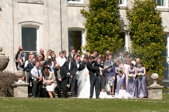 Arriving at Kingston Maurward House - The Wedding Breakfast. Andrew & Leanne. Photographs by Robb Webb Photography-38