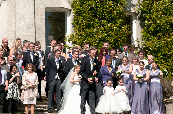 Arriving at Kingston Maurward House - The Wedding Breakfast. Andrew & Leanne. Photographs by Robb Webb Photography-42