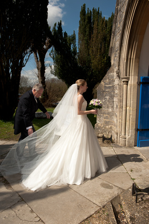 Arriving at the Church, Marrying, celebrating afterwards, leaving for Kingston Maurward House. Andrew & Leanne. Photographs by Robb Webb Photography-25