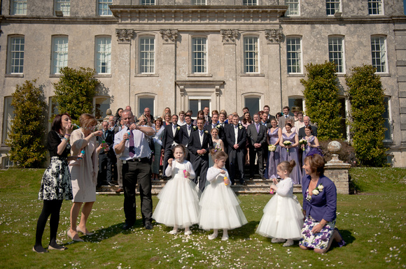 Arriving at Kingston Maurward House - The Wedding Breakfast. Andrew & Leanne. Photographs by Robb Webb Photography-62