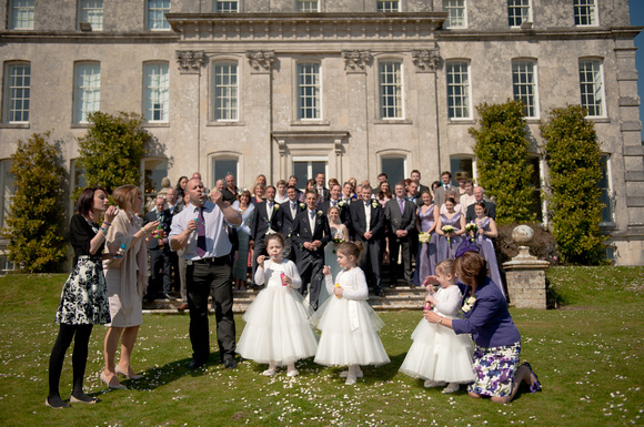 Arriving at Kingston Maurward House - The Wedding Breakfast. Andrew & Leanne. Photographs by Robb Webb Photography-63
