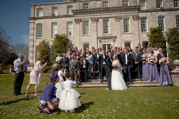 Arriving at Kingston Maurward House - The Wedding Breakfast. Andrew & Leanne. Photographs by Robb Webb Photography-67