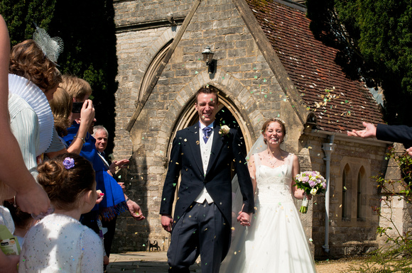 Arriving at the Church, Marrying, celebrating afterwards, leaving for Kingston Maurward House. Andrew & Leanne. Photographs by Robb Webb Photography-144