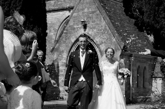 Arriving at the Church, Marrying, celebrating afterwards, leaving for Kingston Maurward House. Andrew & Leanne. Photographs by Robb Webb Photography-145