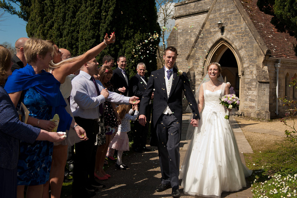 Arriving at the Church, Marrying, celebrating afterwards, leaving for Kingston Maurward House. Andrew & Leanne. Photographs by Robb Webb Photography-149