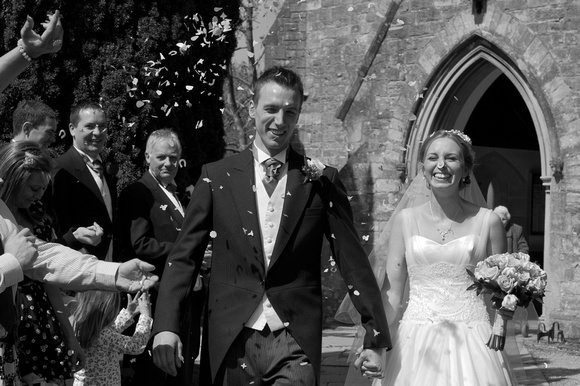 Arriving at the Church, Marrying, celebrating afterwards, leaving for Kingston Maurward House. Andrew & Leanne. Photographs by Robb Webb Photography-152