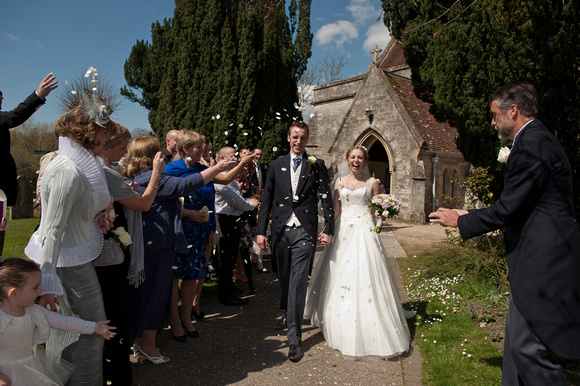 Arriving at the Church, Marrying, celebrating afterwards, leaving for Kingston Maurward House. Andrew & Leanne. Photographs by Robb Webb Photography-153