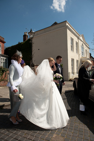 Arriving at the Church, Marrying, celebrating afterwards, leaving for Kingston Maurward House. Andrew & Leanne. Photographs by Robb Webb Photography-194